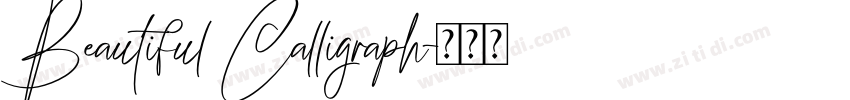 Beautiful Calligraph字体转换